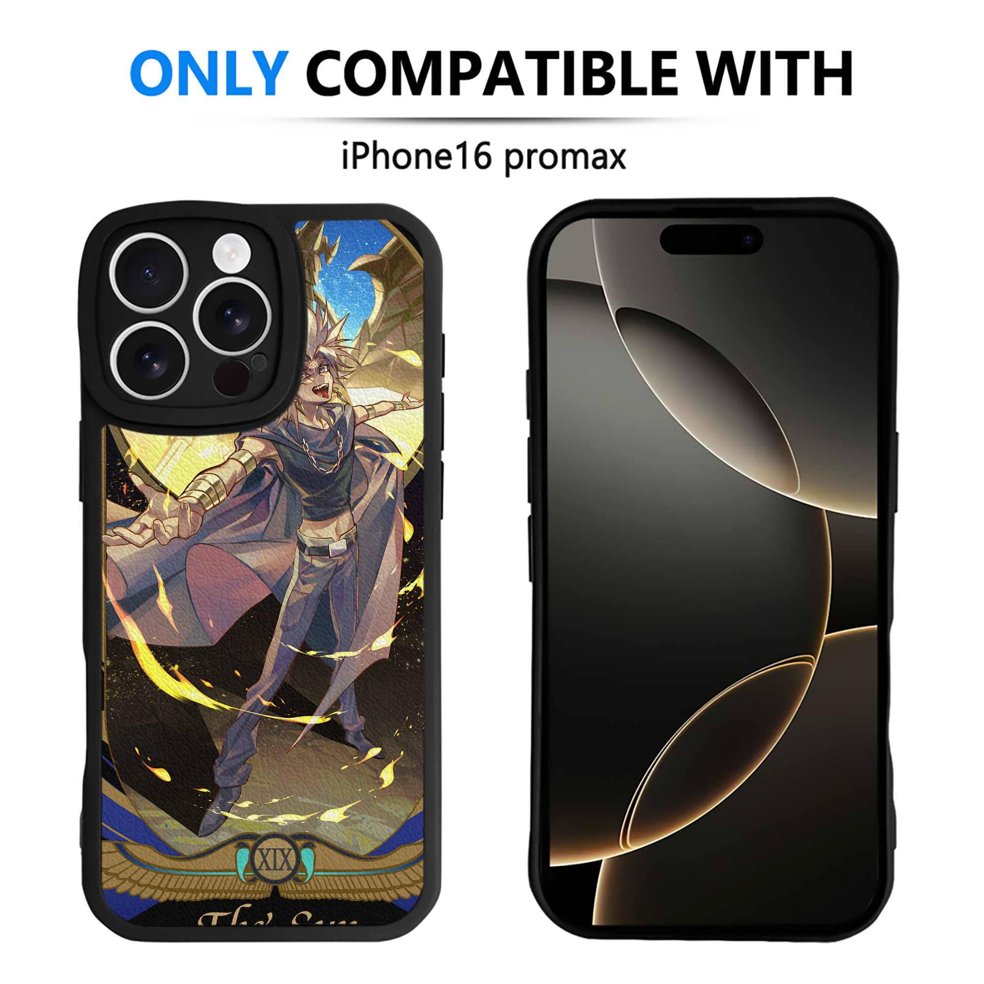 （画像用） 遊☆戯☆王 Yu-Gi-Oh! 【iPhone 16シリーズ対応】シリコンスマホケース（レザー調） 材質：シリコン